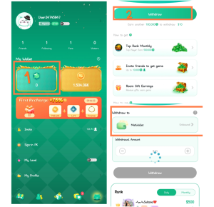 How to withdraw on Gemgala 