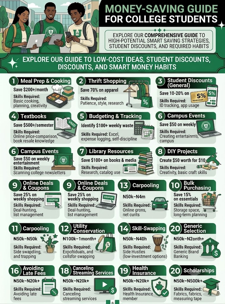 a money-saving guide for college students​